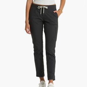 Vuori Black Drawstring Track Joggers